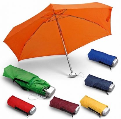 #9F001-5A-21in*6k 5 folding umbrella,steel with black plated shaft with ribs