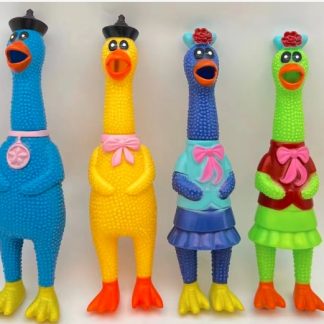 12 Inch Stress Relief Toy Anti-Anxiety /Depression Toy Rubber Chicken /Squeeze Chicken Prank Novelty Toy