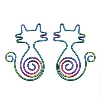 New cute creative custom logo shapes various colors Bookmark plan clip metal paper clips