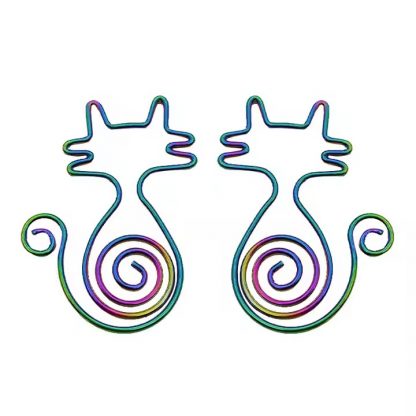 New cute creative custom logo shapes various colors Bookmark plan clip metal paper clips
