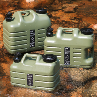 Outdoor camping pe water storage bucket car with faucet portable water storage tank pure mineral drink