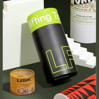 Biodegradable Custom Printed Size Round Gift Tea Cylinder Packaging Box Candle Cardboard Food Grade Paper Tube
