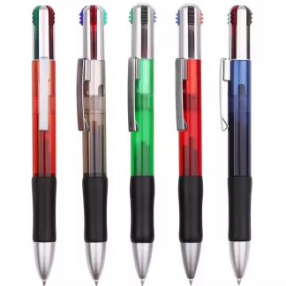 4-in-1 Multi-Color Ballpoint Pen Custom Logo Print Business Pens  for School & Office Promotional Gift