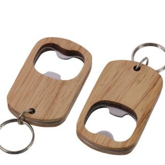 Custom Logo Beer Wood Keychain Wooden Custom Bottle Opener