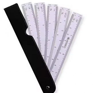 5 Pieces Promotional Foldable Engineer Fan Scale Ruler For Architect