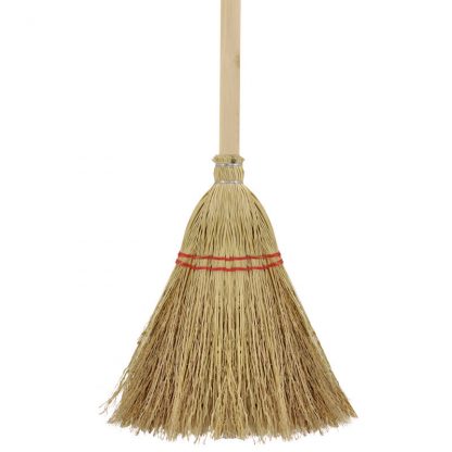 Sorghum Grass Broom Brush Dust Brush with Long Handle Garden Outdoor Cleaning Pure Corn Broom