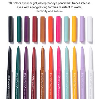 High Quality, Waterproof, cruelty free twist up retractable eyeliner, matte, various shades