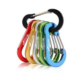 No. 5 aluminum alloy hoist mountaineering buckle Flat aluminum alloy buckle spring hook outdoor camping