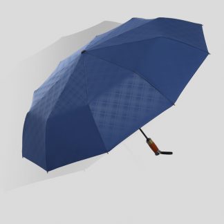 wooden custom umbrella 23 Inch 10 Ribs Custom Automatic Travel 3 Folding Umbrella With Logo Print paraguas for gifts