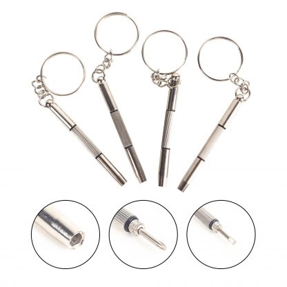 3 IN 1 Glasses Eyewear Mini Screwdrivers Portable Keychain Screwdriver Repair Tools for Eyeglasses Watch Electronic goods